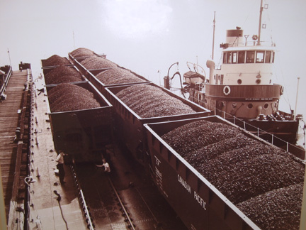 with coal train on ogdensburg